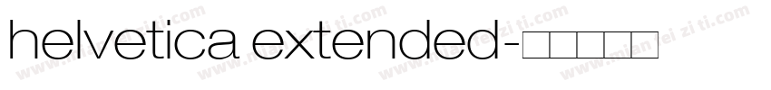 helvetica extended字体转换